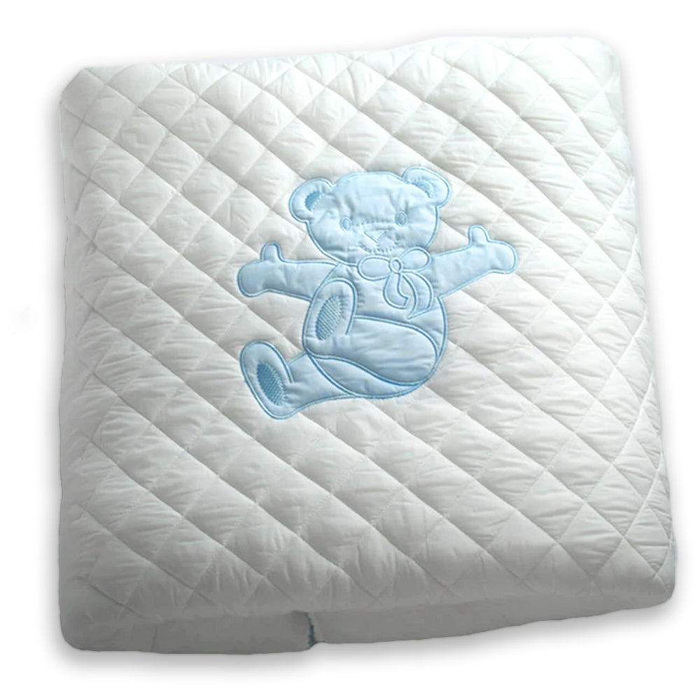 Plush Crib Puff – Handmade Diamond Quilted Comforter – Galante Baby